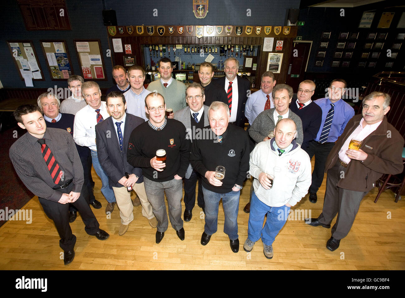 Club Sponsors pictured today at North Berwick Clubhouse during the Scottish Rugby Union Club of