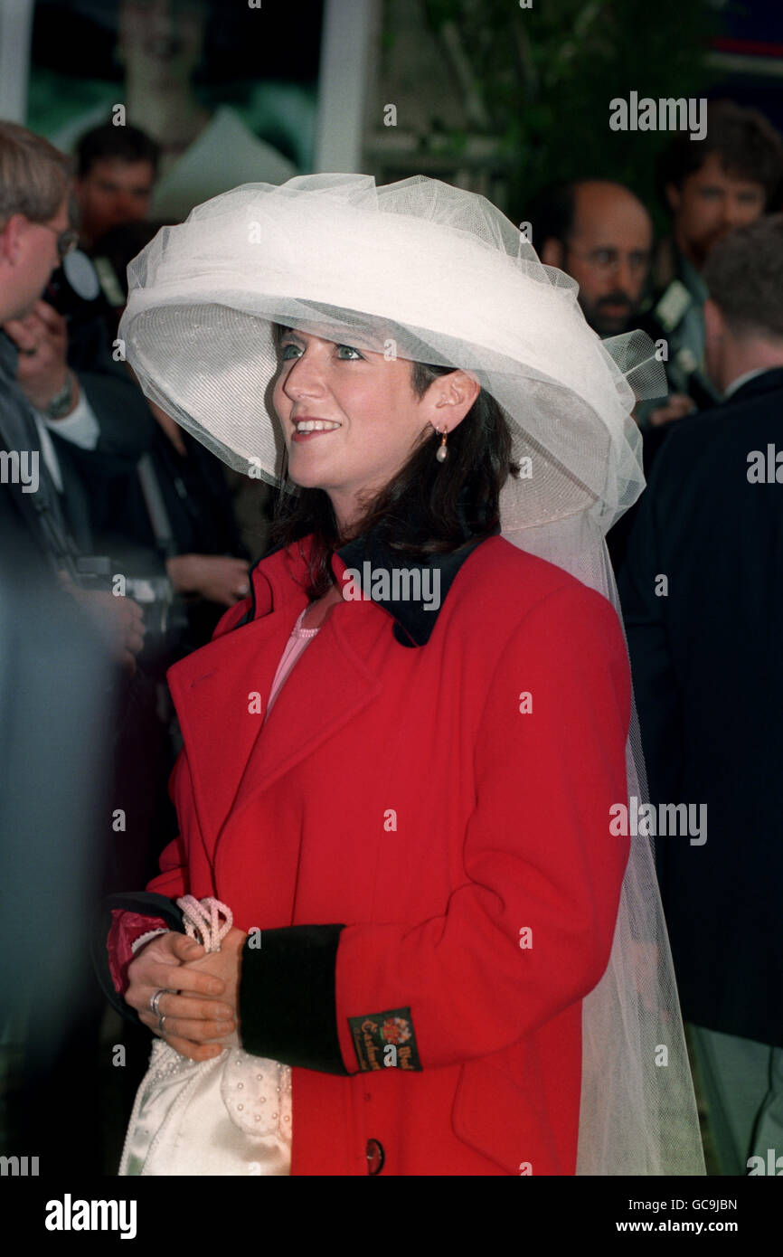 Emma Freud arriving at the charity premiere of 'Four Weddings and a ...