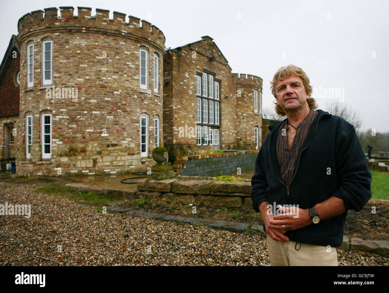 Farmer loses court fight to save secret castle Stock Photo