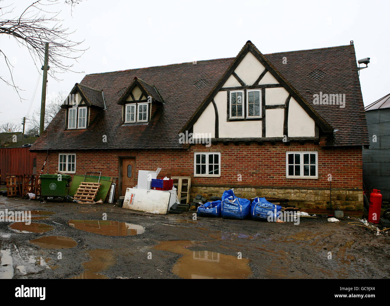 A general view of the house built by Robert Fidler in Salfords near Redhill, Surrey, where he intended to live before building another home which may have to be demolished after a High Court ruling today. Stock Photo