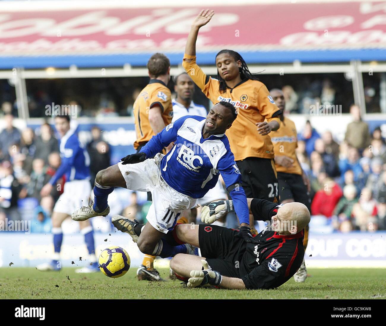 Soccer - Barclays Premier League - Birmingham City v Wolverhampton Wanderers - St Andrews' Stadium Stock Photo