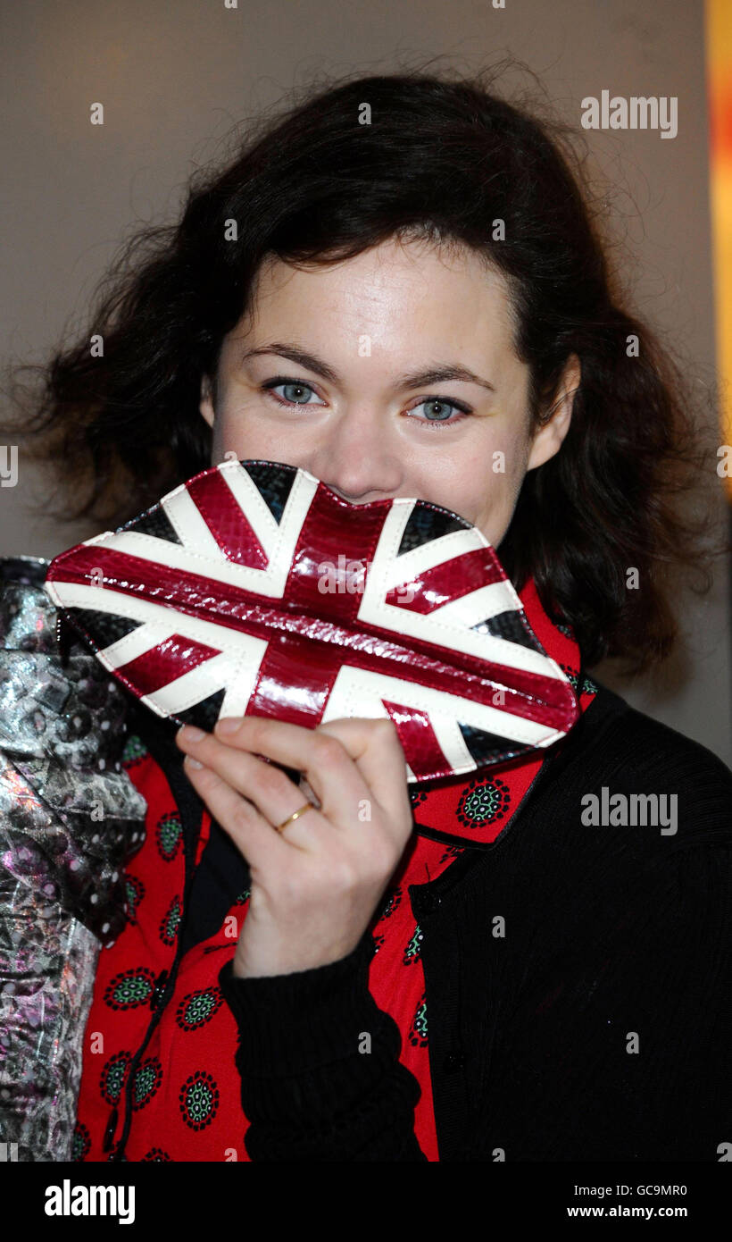 Jasmine Guinness at the launch of a Lulu Guinness temporary shop, Kissed By Lulu, in London. Stock Photo