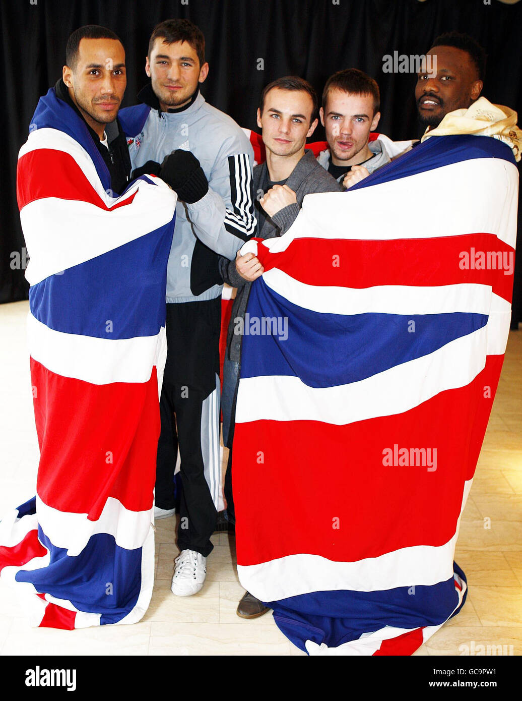 Boxing Night of Champions Press Conference Wembley Arena Stock