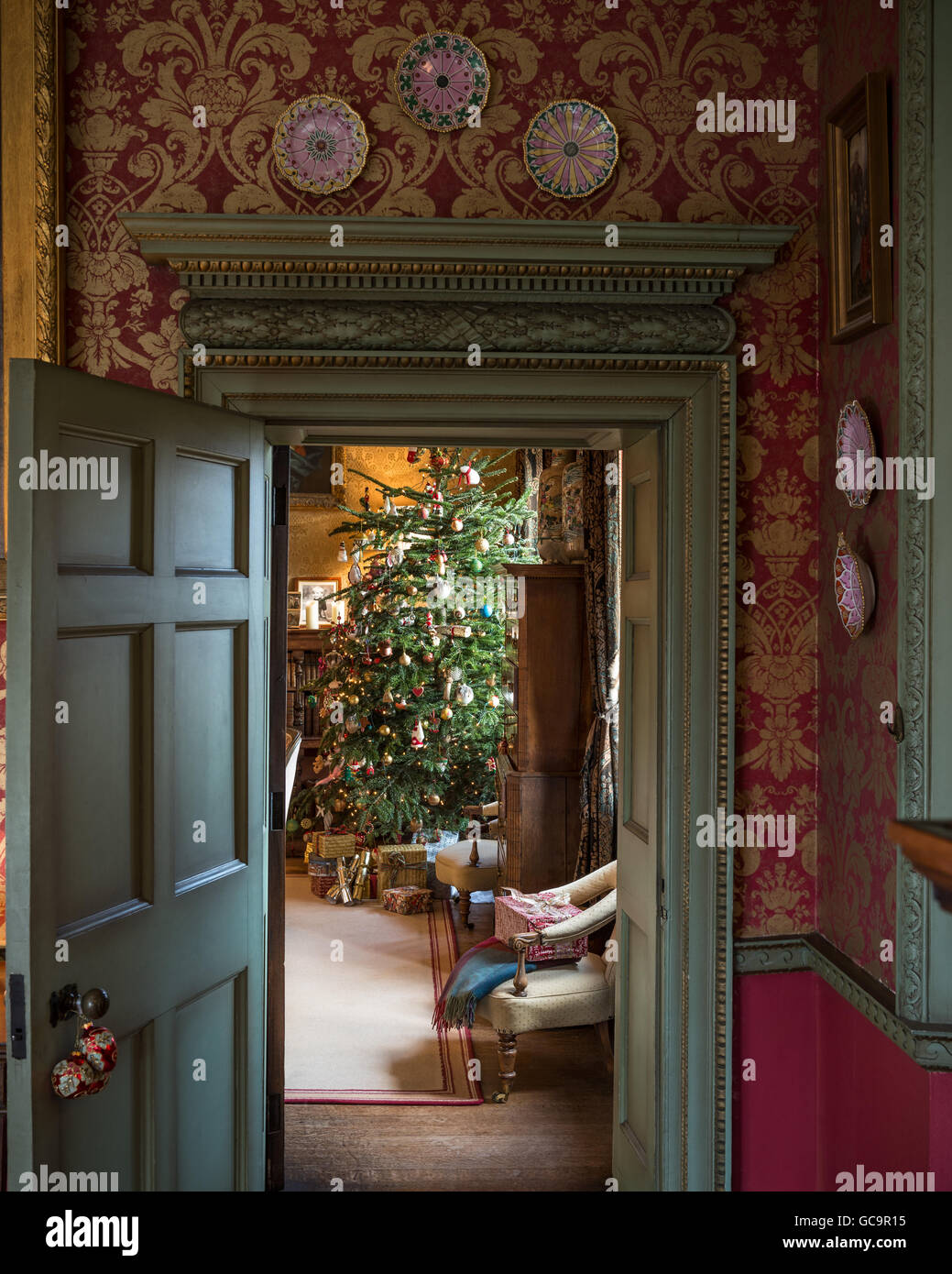 inside indoors interior Grade I listed building Victorian Gothic Carlton Towers East Riding Yorkshire England stately home Stock Photo