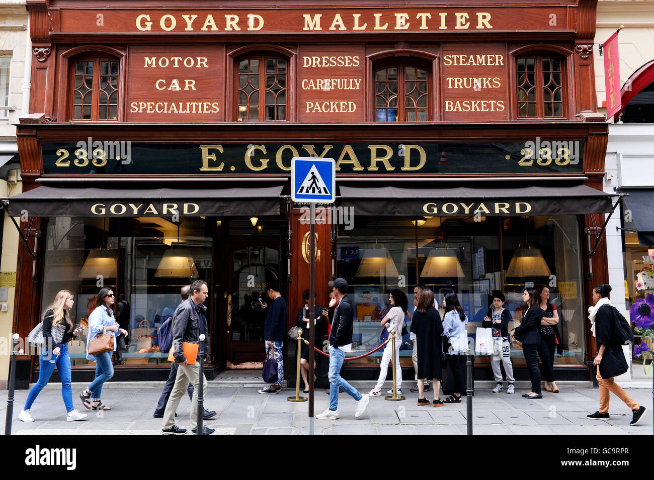 Trunk maker Goyard, Paris, France Stock Photo - Alamy