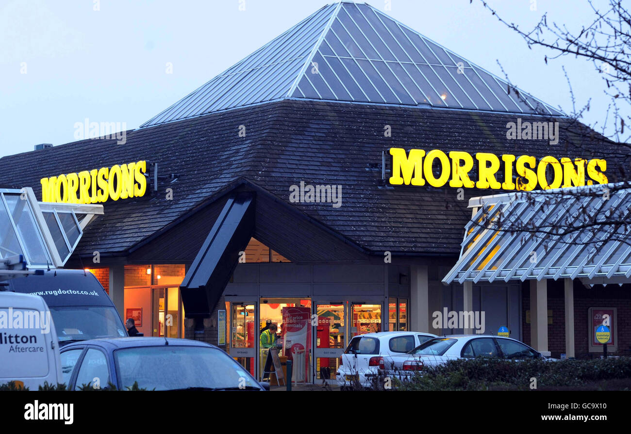 A Morrisons store in Yate, South Gloucestershire, on the day the