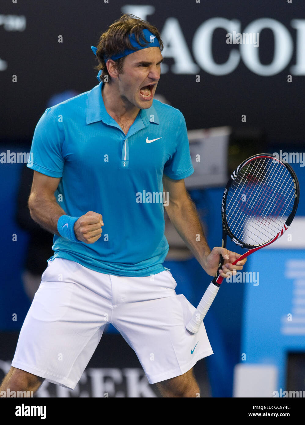 Tennis Australian Open 2010 Day Ten Melbourne Park Stock Photo