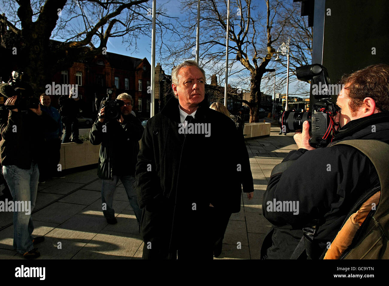 Eamon Lillis who is charged with murdering his wife Celine Cawley, arriving at court this morning where the jury are still deliberating in his case at Criminal Courts of the Justice,Dublin. Stock Photo