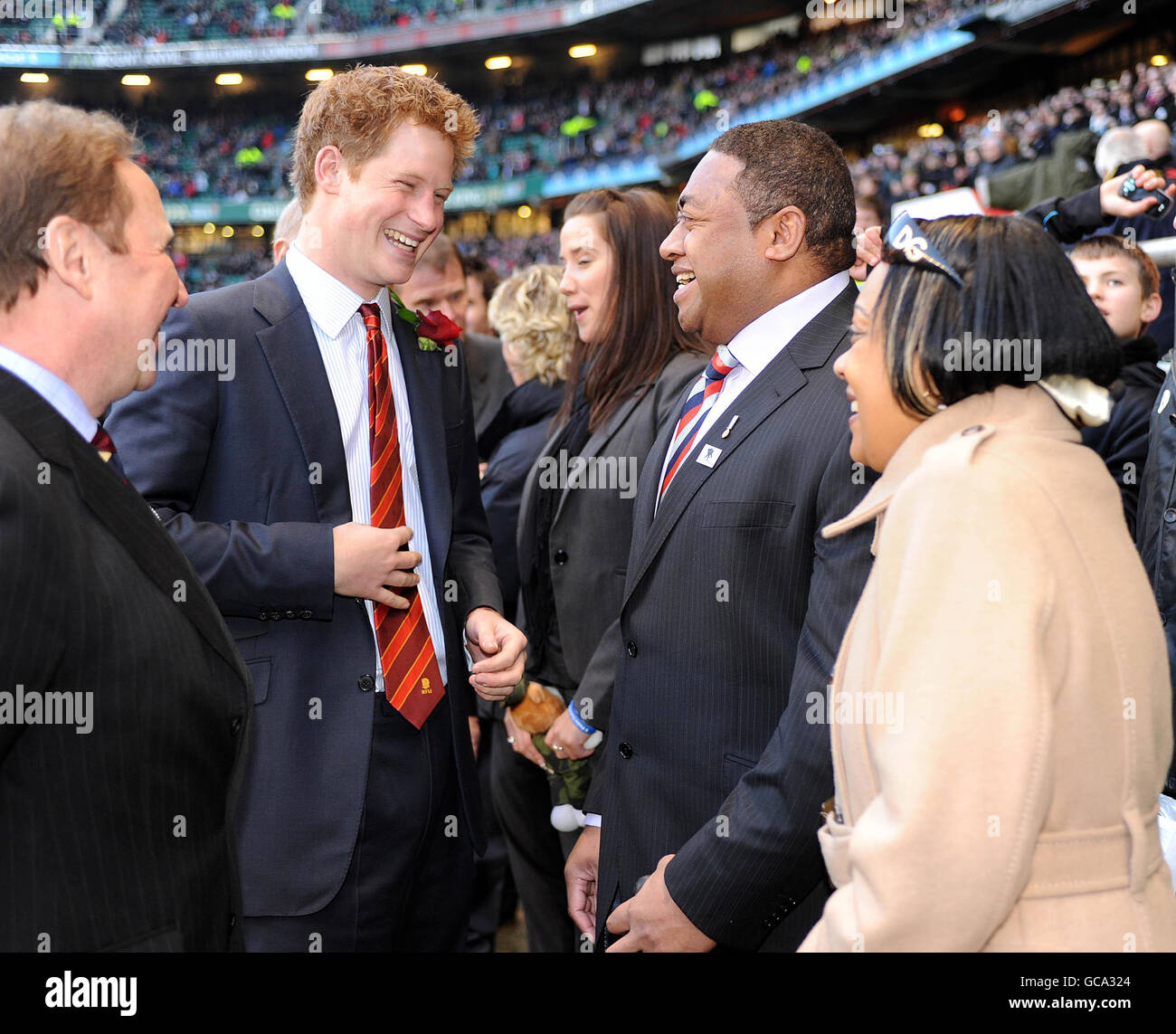 Rugby honour for Prince Harry Stock Photo