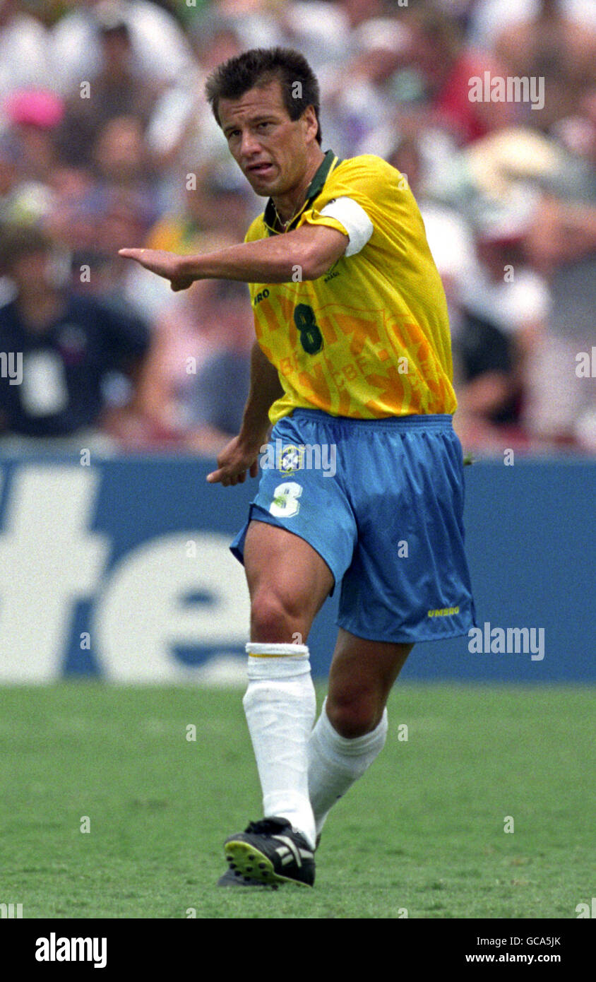 Soccer - 1994 FIFA World Cup - Final - Brazil v Italy - Rose Bowl, Pasadena. Dunga, Brazil Stock Photo