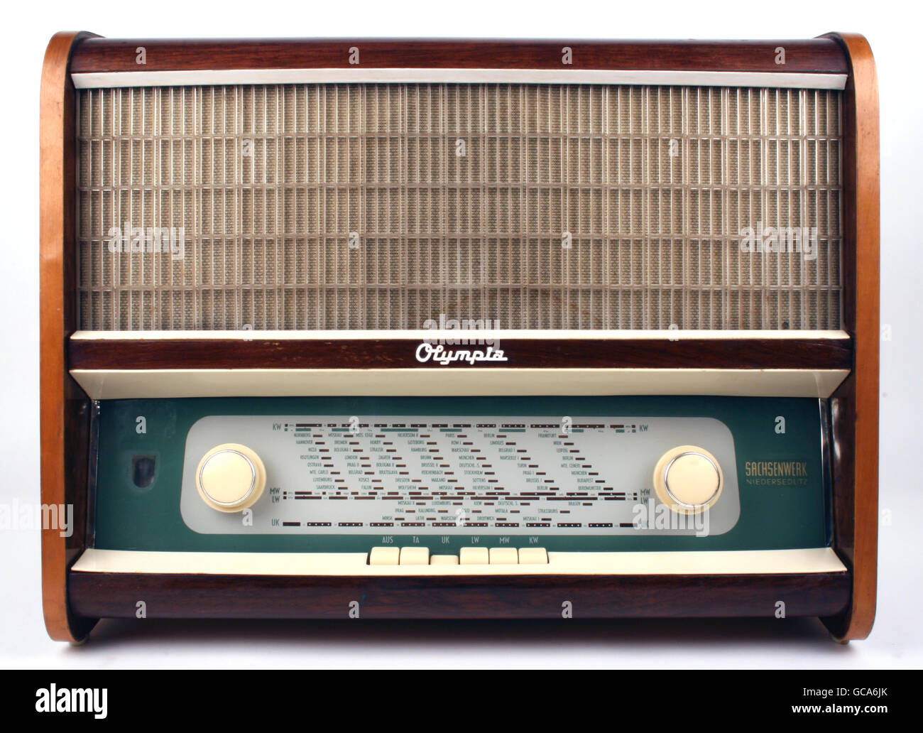 broadcast, radio, radio sets, Standardmittelsuper Olympia 573 W/L (luxury  version), made by VEB Sachsenwerk, Dresden-Niedersedlitz, GDR, 1957,  Additional-Rights-Clearences-Not Available Stock Photo - Alamy
