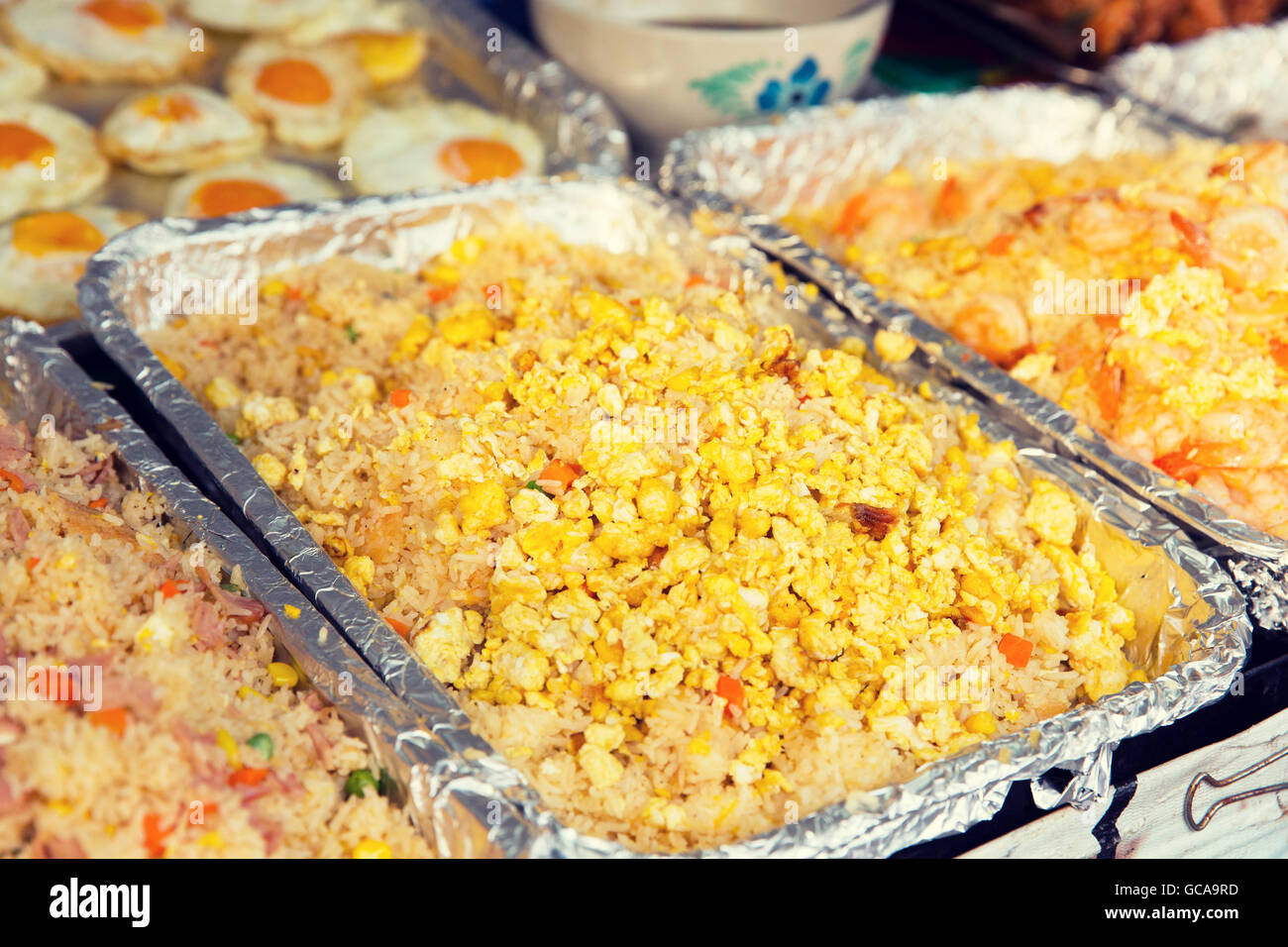 wok dish at street market Stock Photo - Alamy