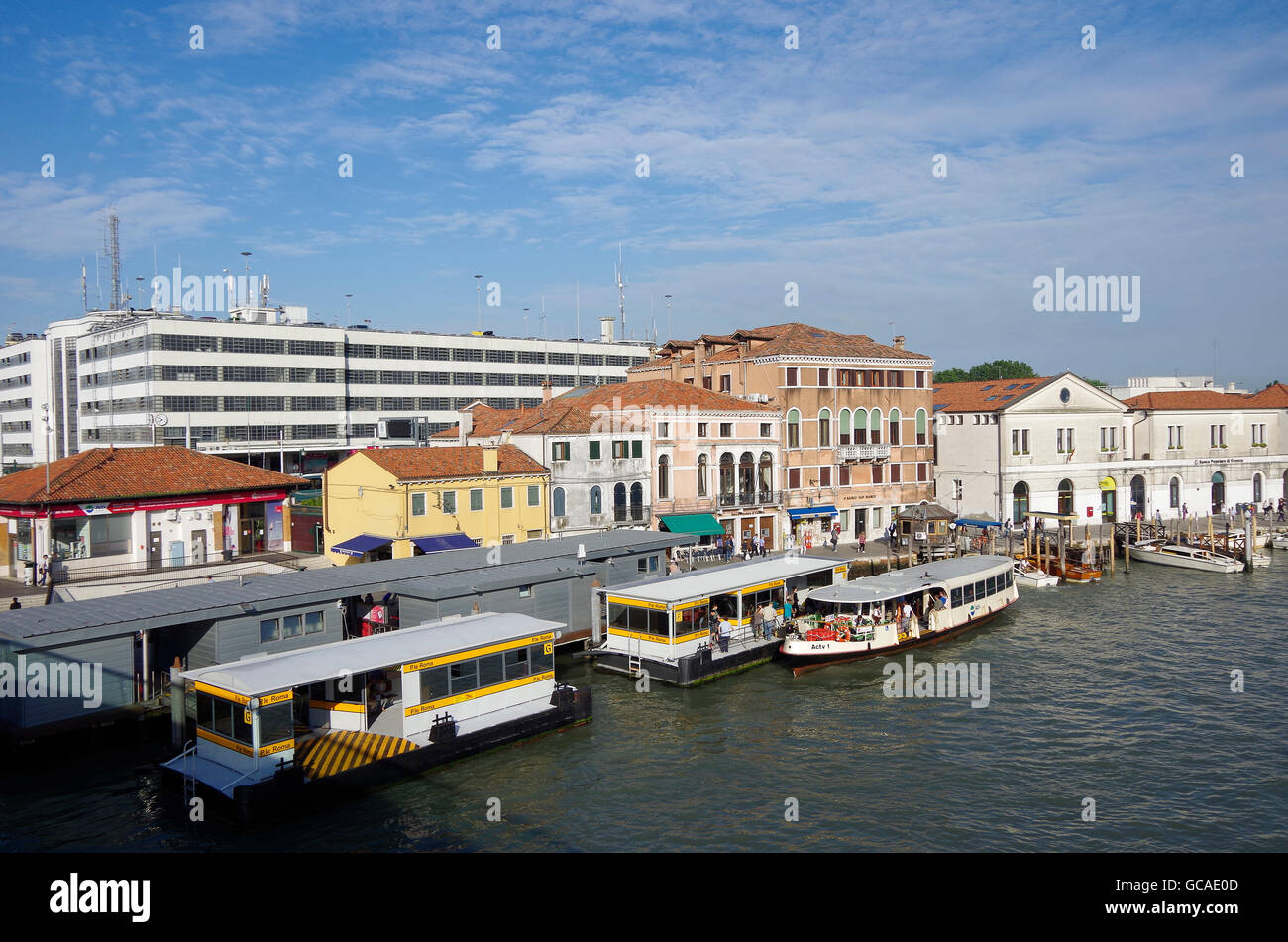 Venice, Italy. Parking garage Communale ASM Stock Photo Alamy