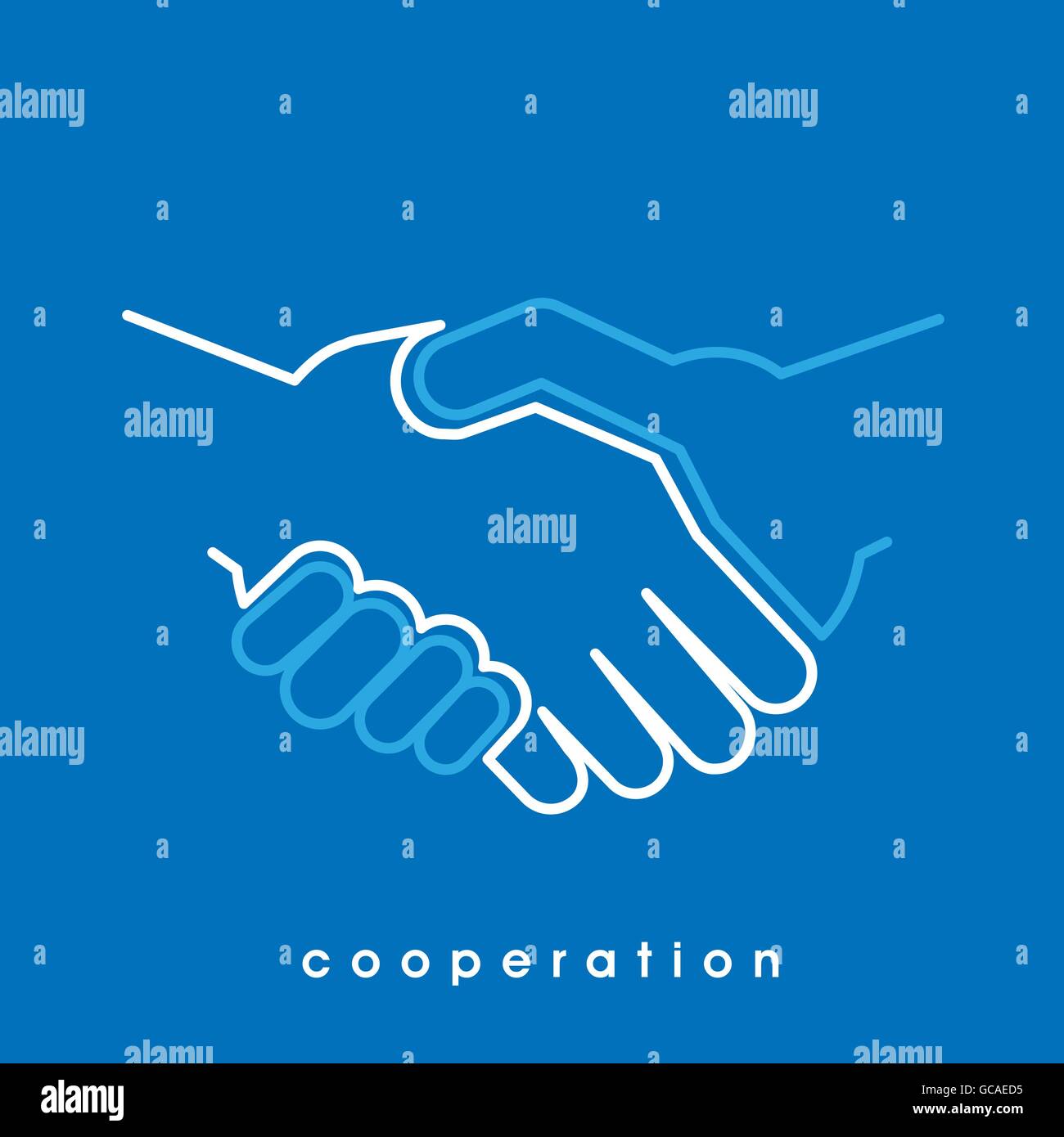 Multiracial handshake Stock Vector Images Alamy