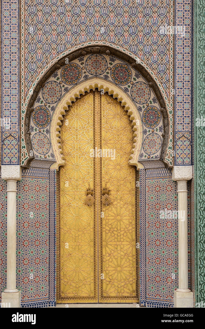Gates of the medina in Fes, Morocco Stock Photo