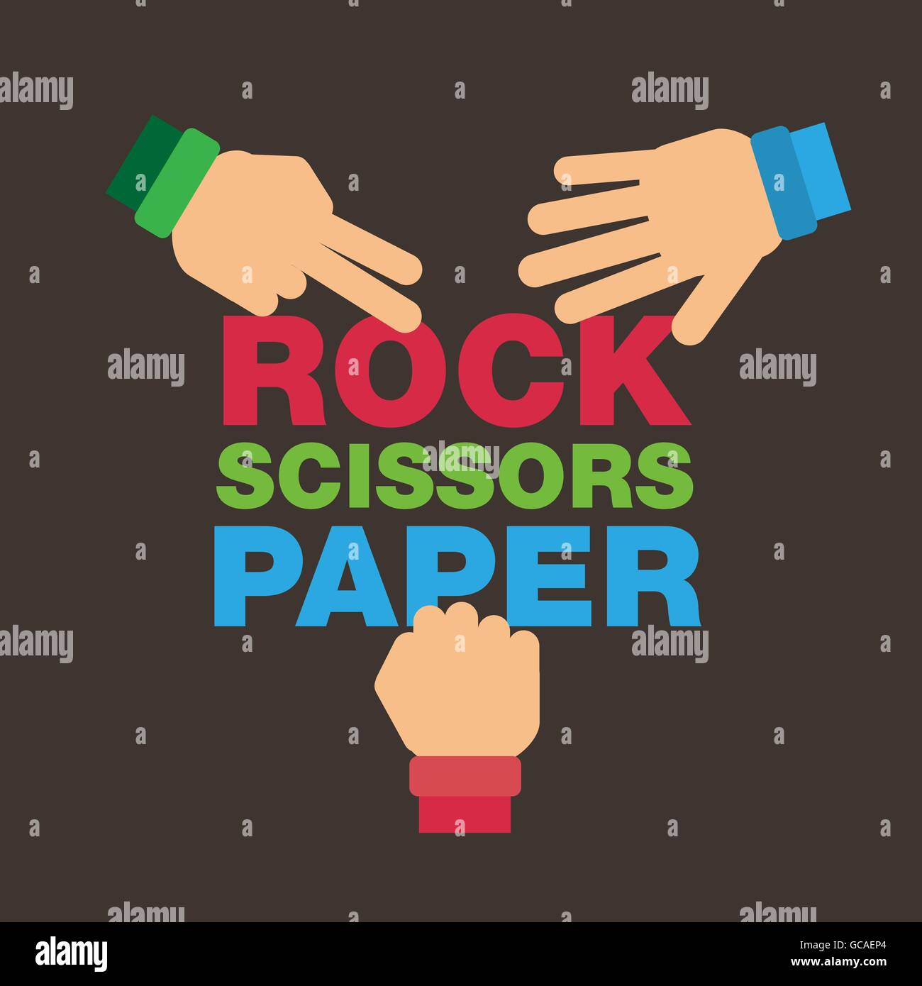 Rock paper scissors icon vector vectors hires stock photography and