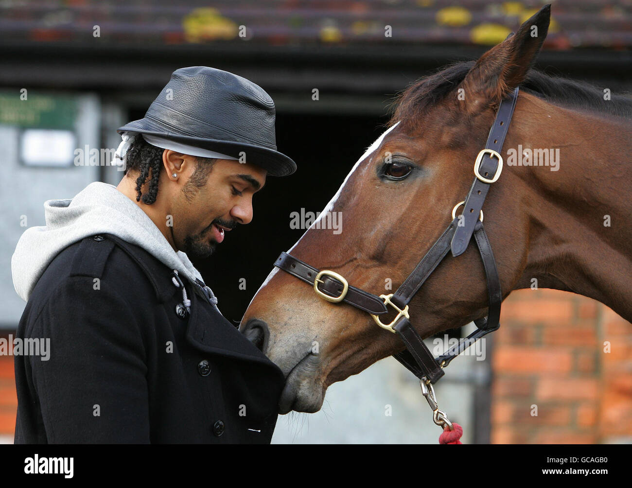 World Champion Heavyweight Boxer David Haye visits the home of Champion