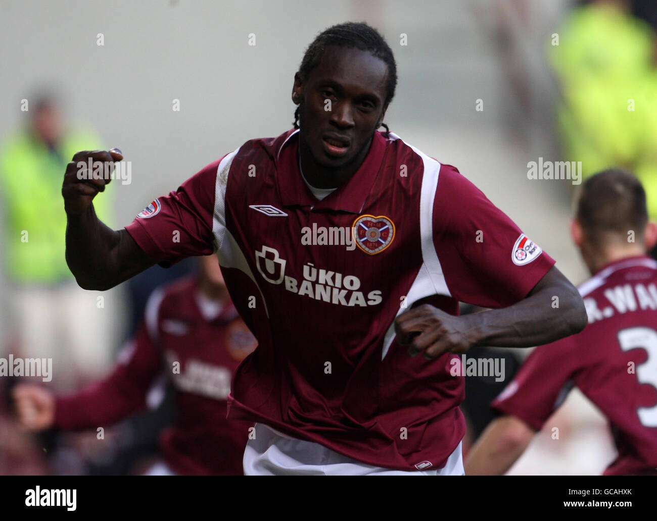 During their scottish premier league match at tynecastle park edinburgh