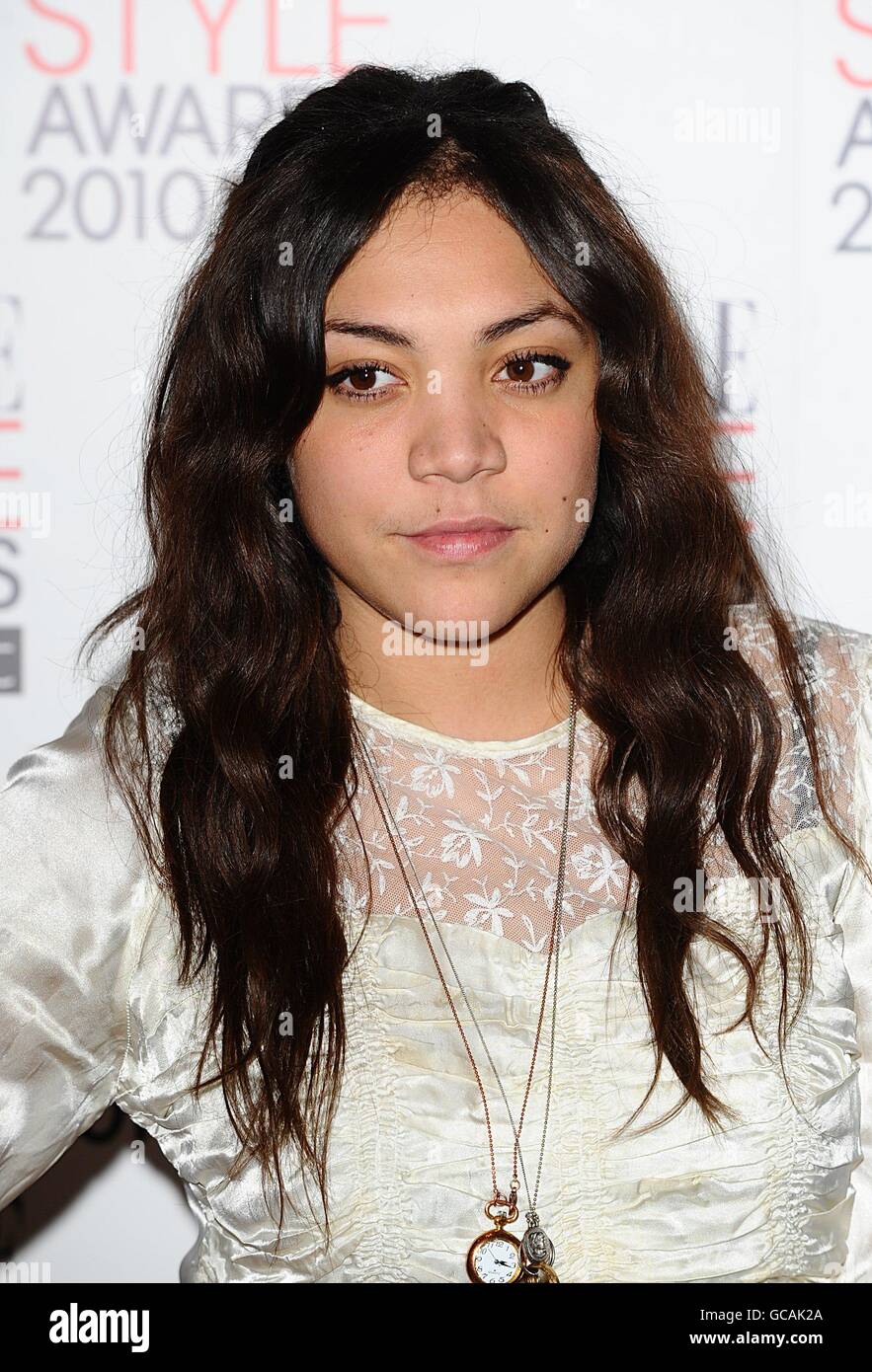 Miquita oliver arriving elle style awards grand connaught rooms hi-res