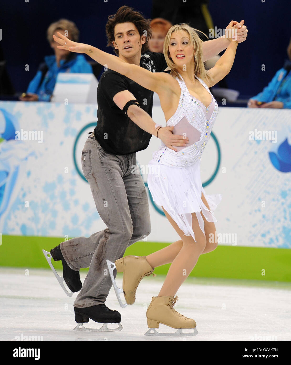 Great Britain's Sinead and John Kerr in action during their Free Dance in the Figure Skating Ice Dance during the 2010 Winter Olympics at the Pacific Coliseum, Vancouver, Canada. Stock Photo