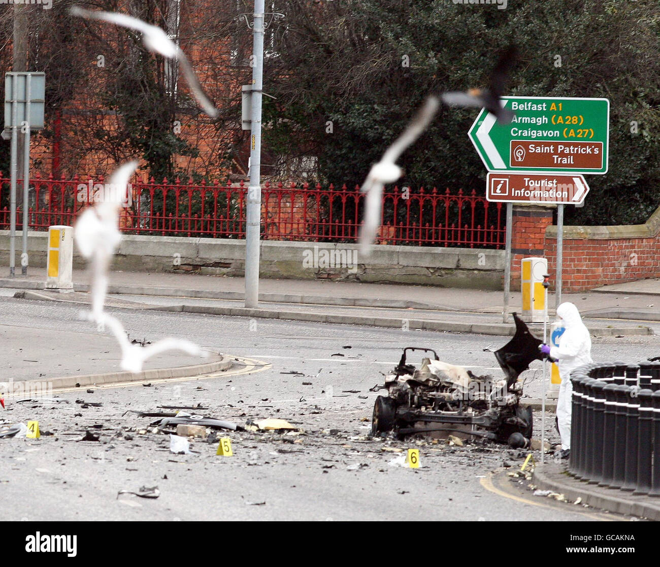 Northern Ireland car bomb attack Stock Photo Alamy