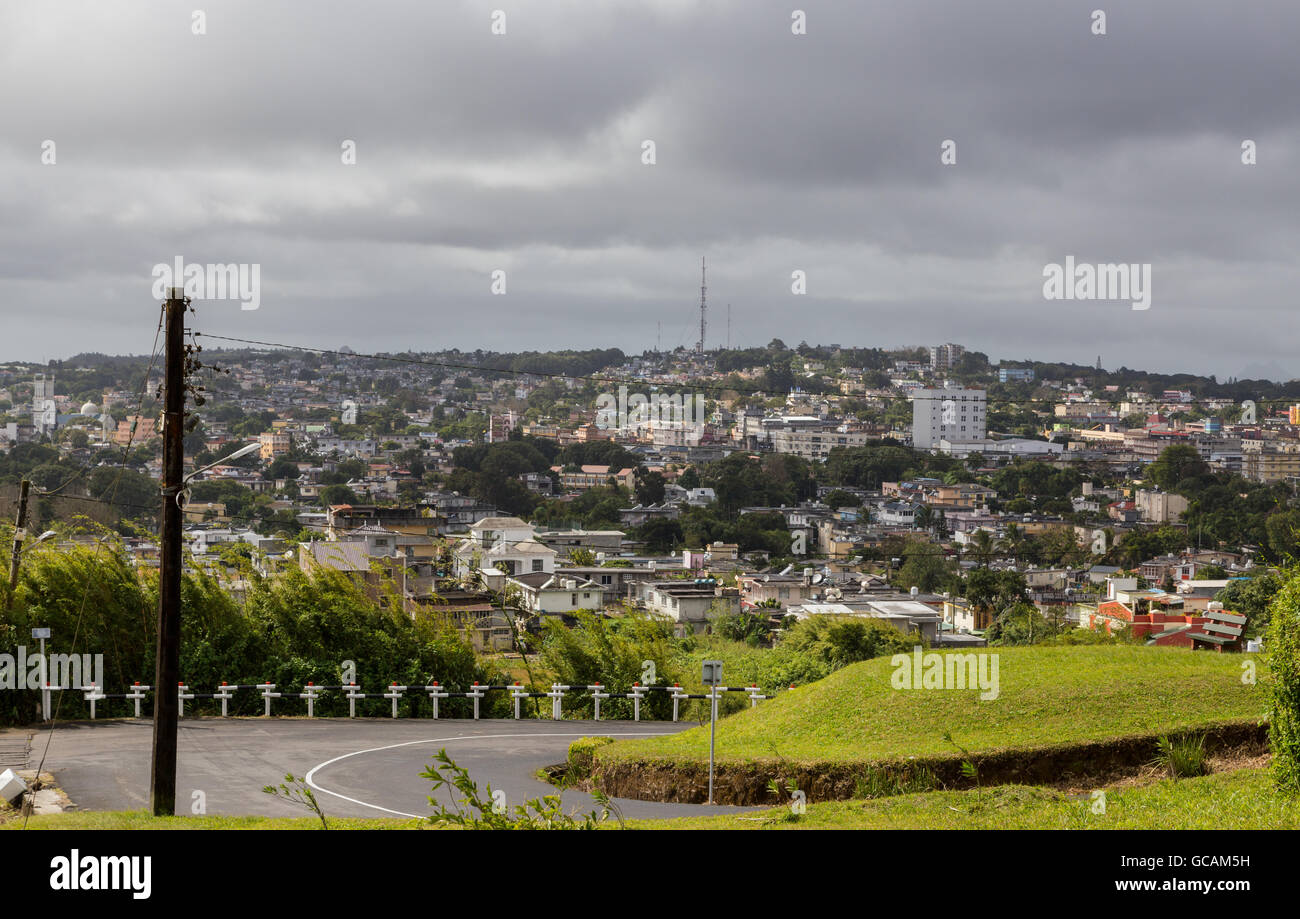 View on Curepipe from Trou aux Cerfs in Mauritius Stock Photo - Alamy