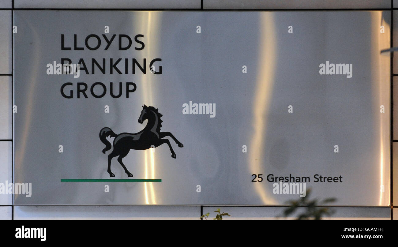 A general view of the head offices of the Lloyds Banking Group, London. Stock Photo