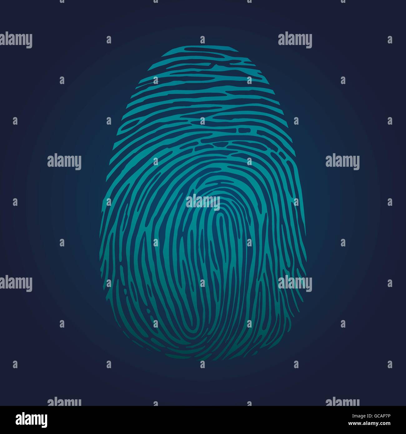 Fingerprints on blue. Vector Illustrator eps 10. Stock Vector