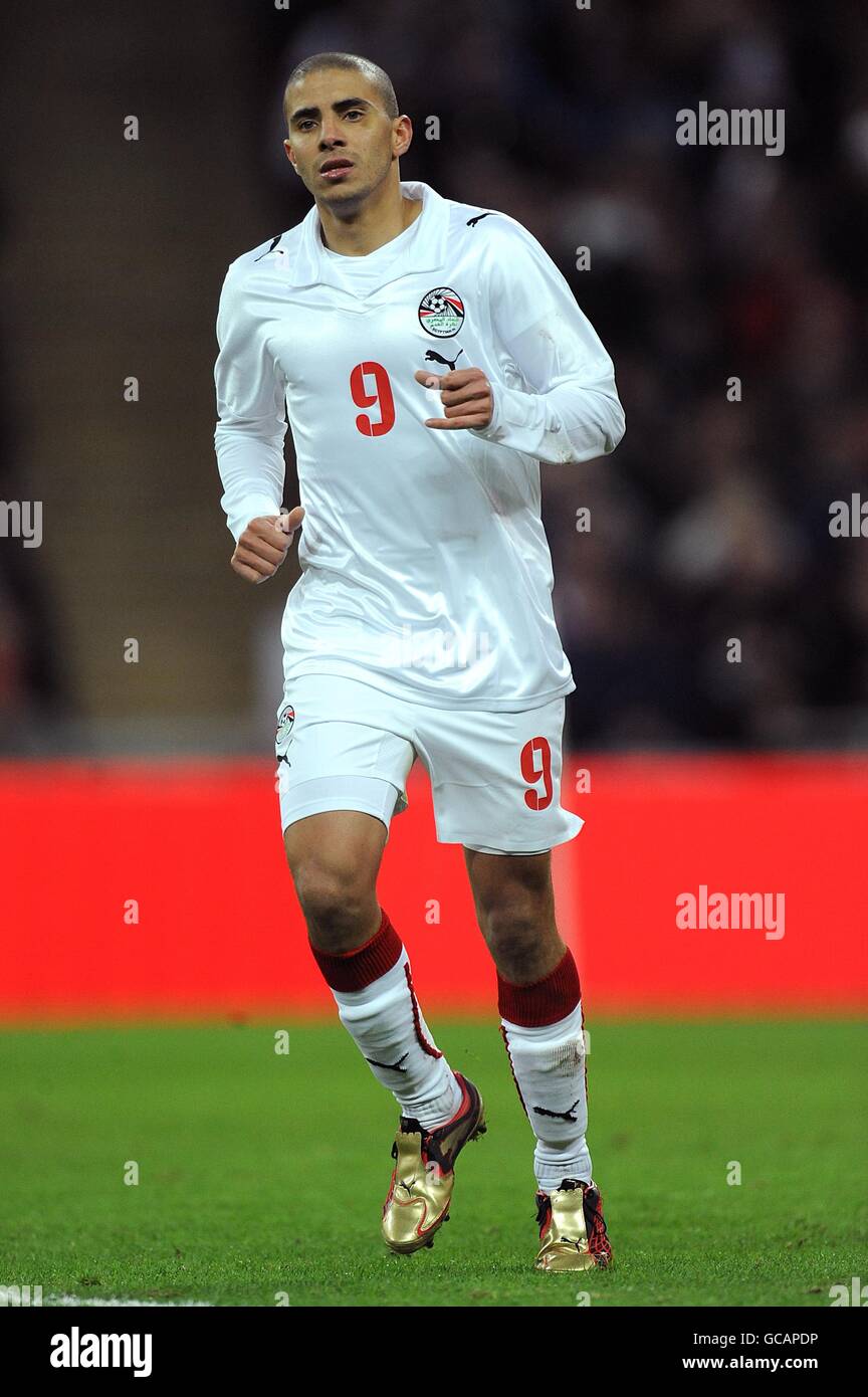 Soccer - International Friendly - England v Egypt - Wembley Stadium. Mohamed Zidan, Egypt. Stock Photo