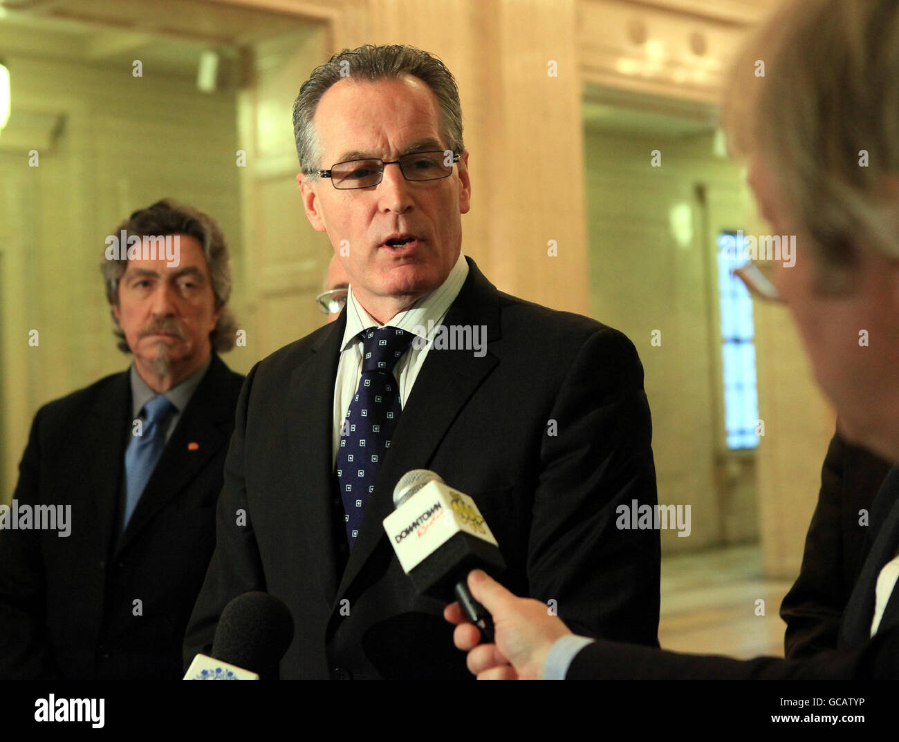 Talks on Northern Ireland's power-sharing deal Stock Photo