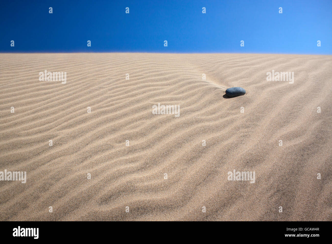 Sand dunes of Maspalomas, Gran Canaria, Spain Stock Photo