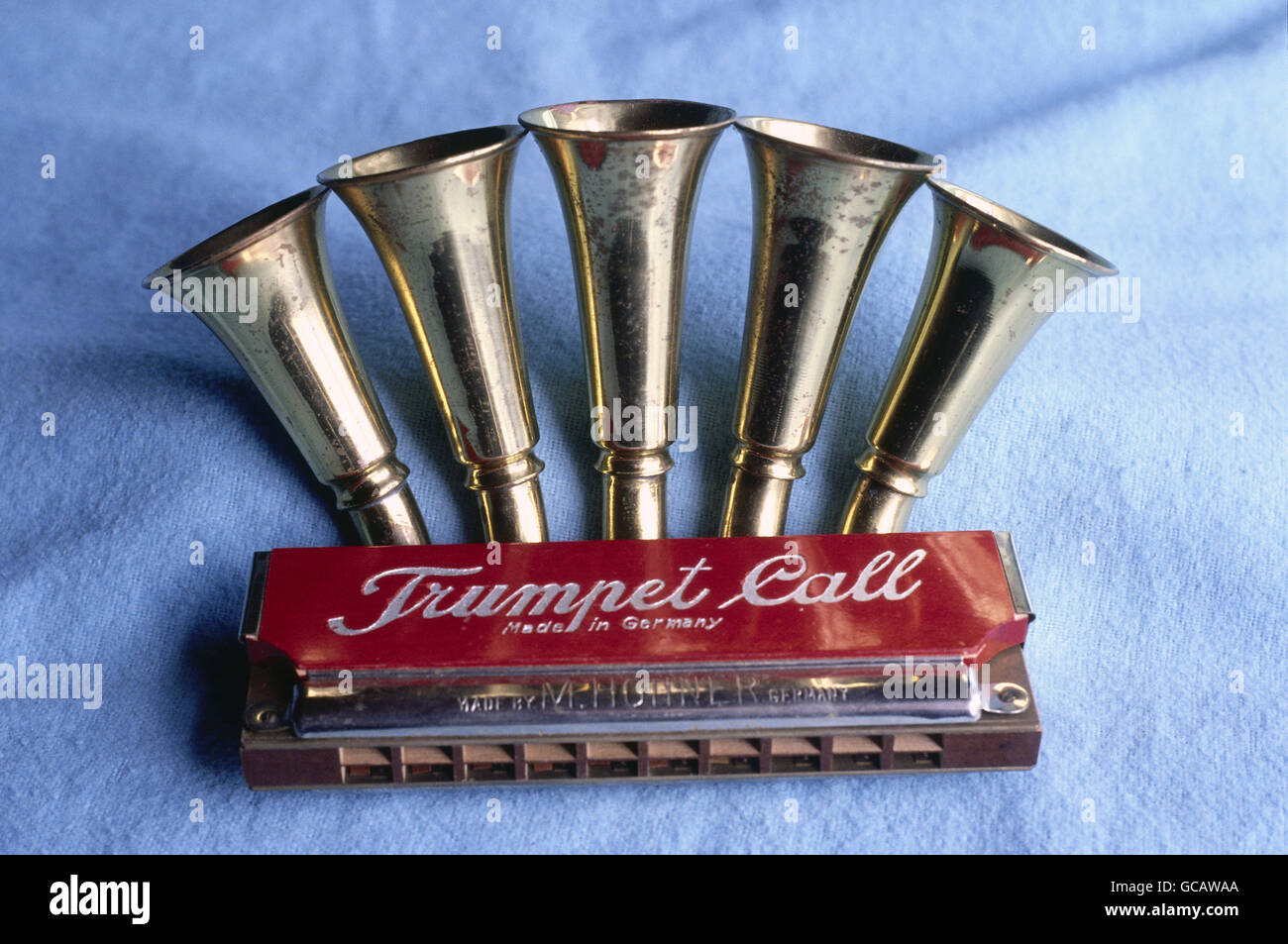 music, instruments, wind instruments, harmonica, Hohner "Trumpet Call",  Germany, , Additional-Rights-Clearences-Not Available Stock Photo - Alamy