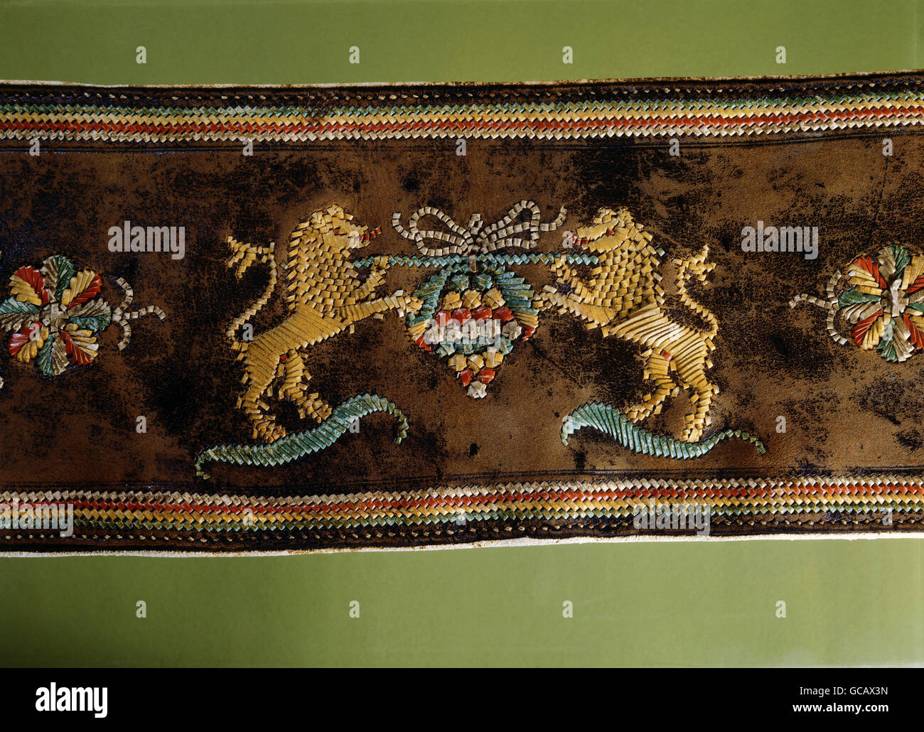 fine arts, Alpine folk art, tapestry, embroidery, quill embroidery on