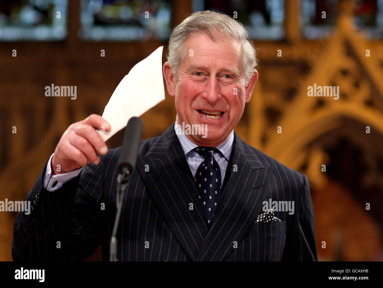 The Prince of Wales gives a speech during a visit to St Mellitus College, St Paul's Church