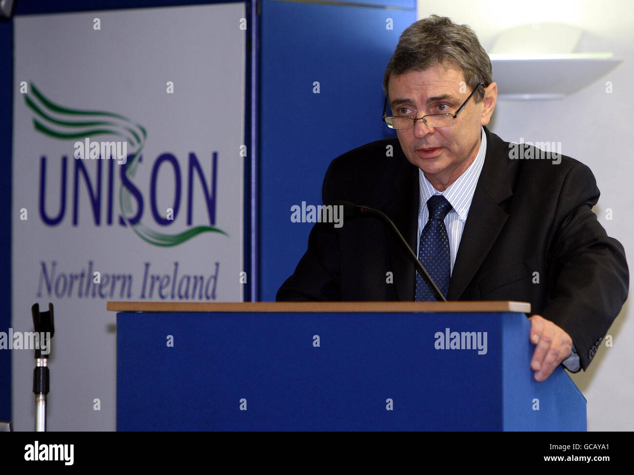 Northern Ireland spending cuts Stock Photo Alamy