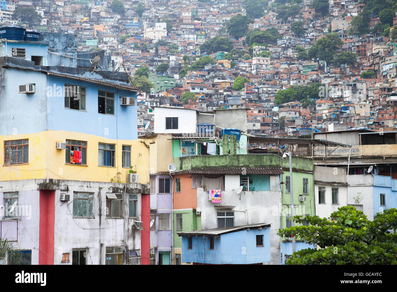 Favelas; Rocinha, Rio de Janeiro, Brazil Stock Photo