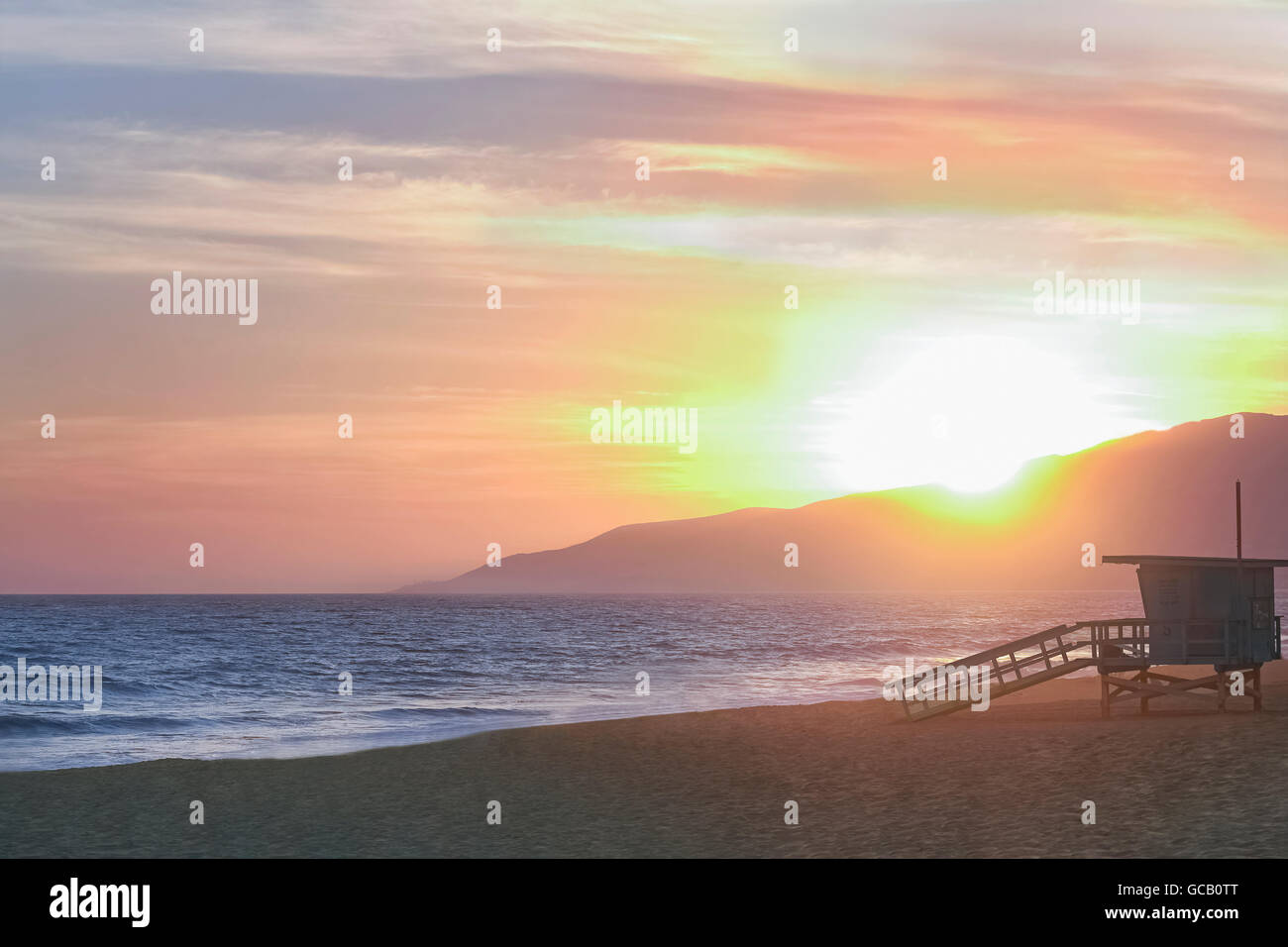 Zuma beach in Malibu at sunset Photograph by Nano Calvo - Pixels