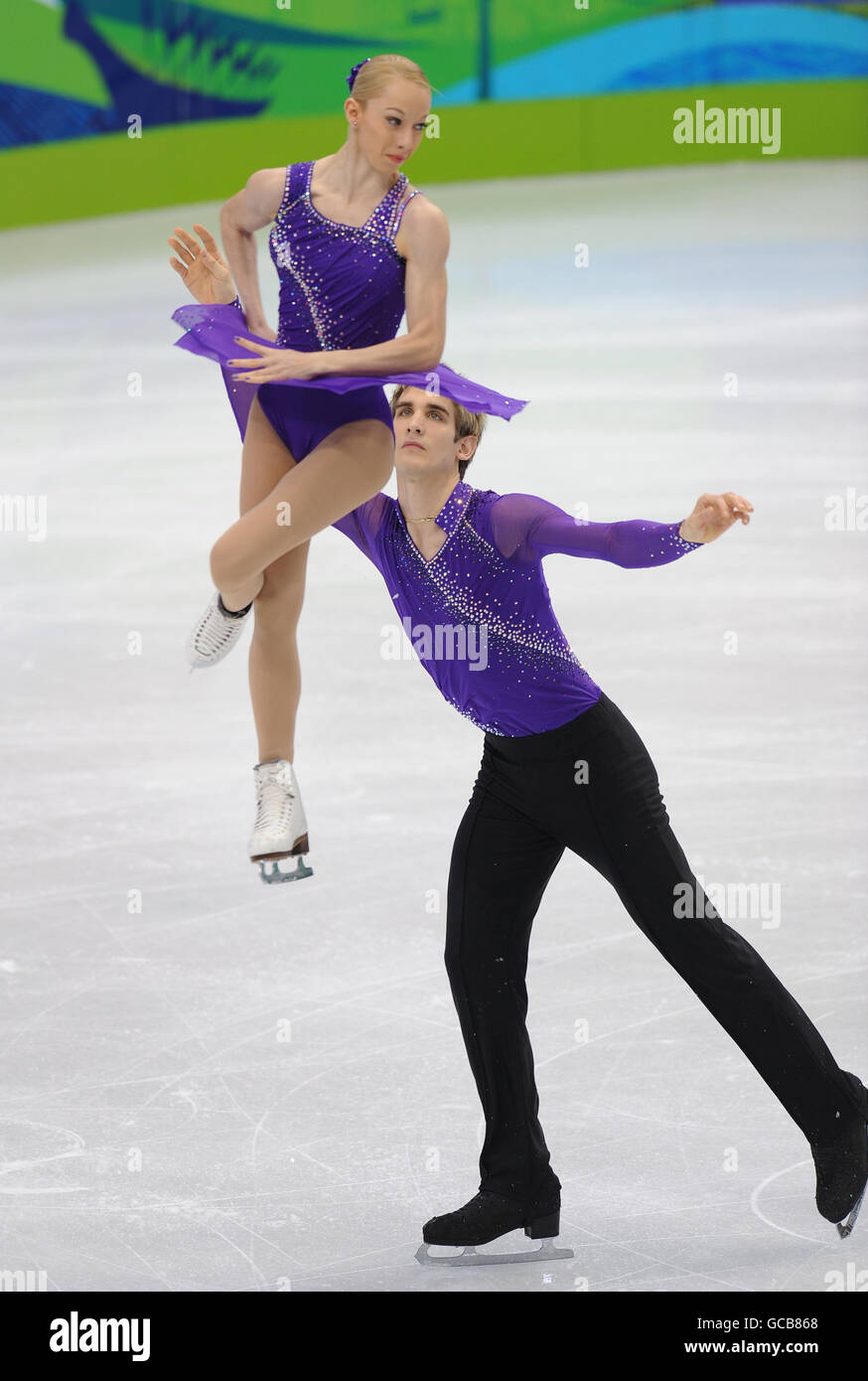 Great Britain's Stacey Kemp and David King in action in the Pairs Short Program at the Pacific Coliseum, Vancouver. Stock Photo