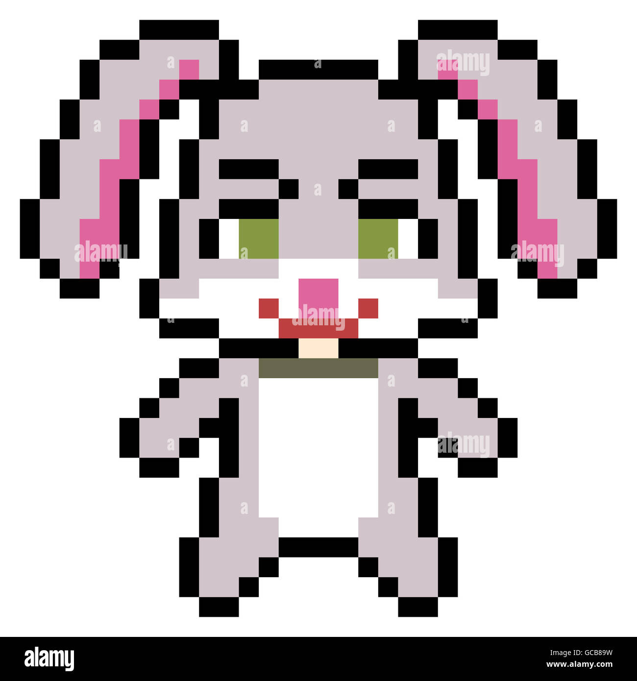 Pixel Art Rabbit Stock Photo 110886101 Alamy