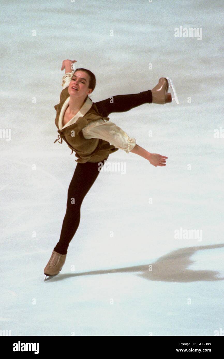 EUROPEAN ICE SKATING. KATARINA WITT, GERMANY Stock Photo Alamy