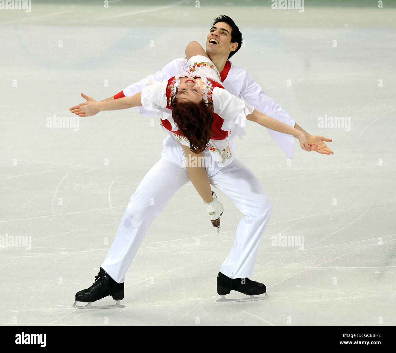 Italy's Anna Cappellini and Luca Lanotte in the Figure Skating Ice Dance,  Original Dance at the Pacific Coliseum, Vancouver Stock Photo - Alamy
