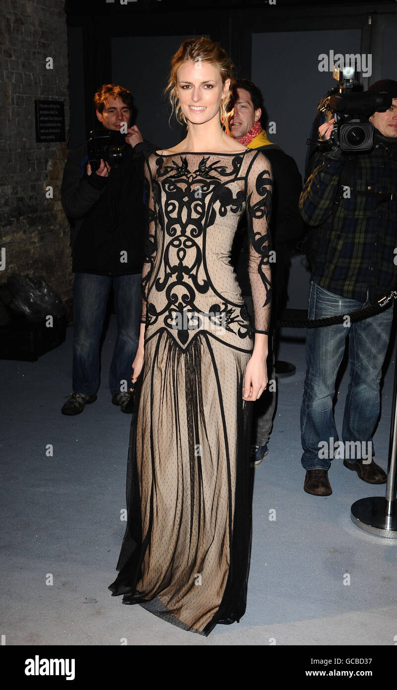 Jacquetta Wheeler arrives at the Love Ball at the Roundhouse in Camden. Stock Photo