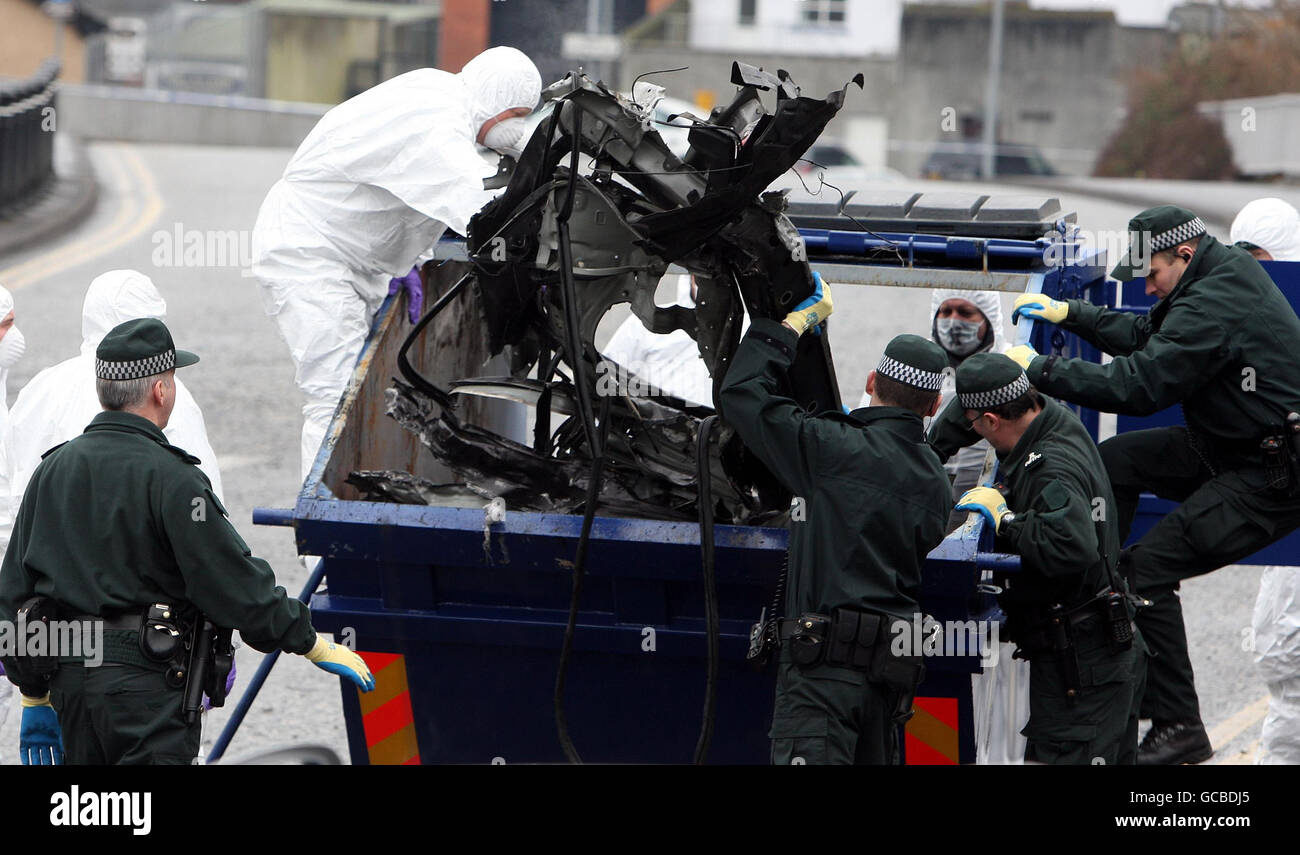 Northern Ireland car bomb attack Stock Photo Alamy