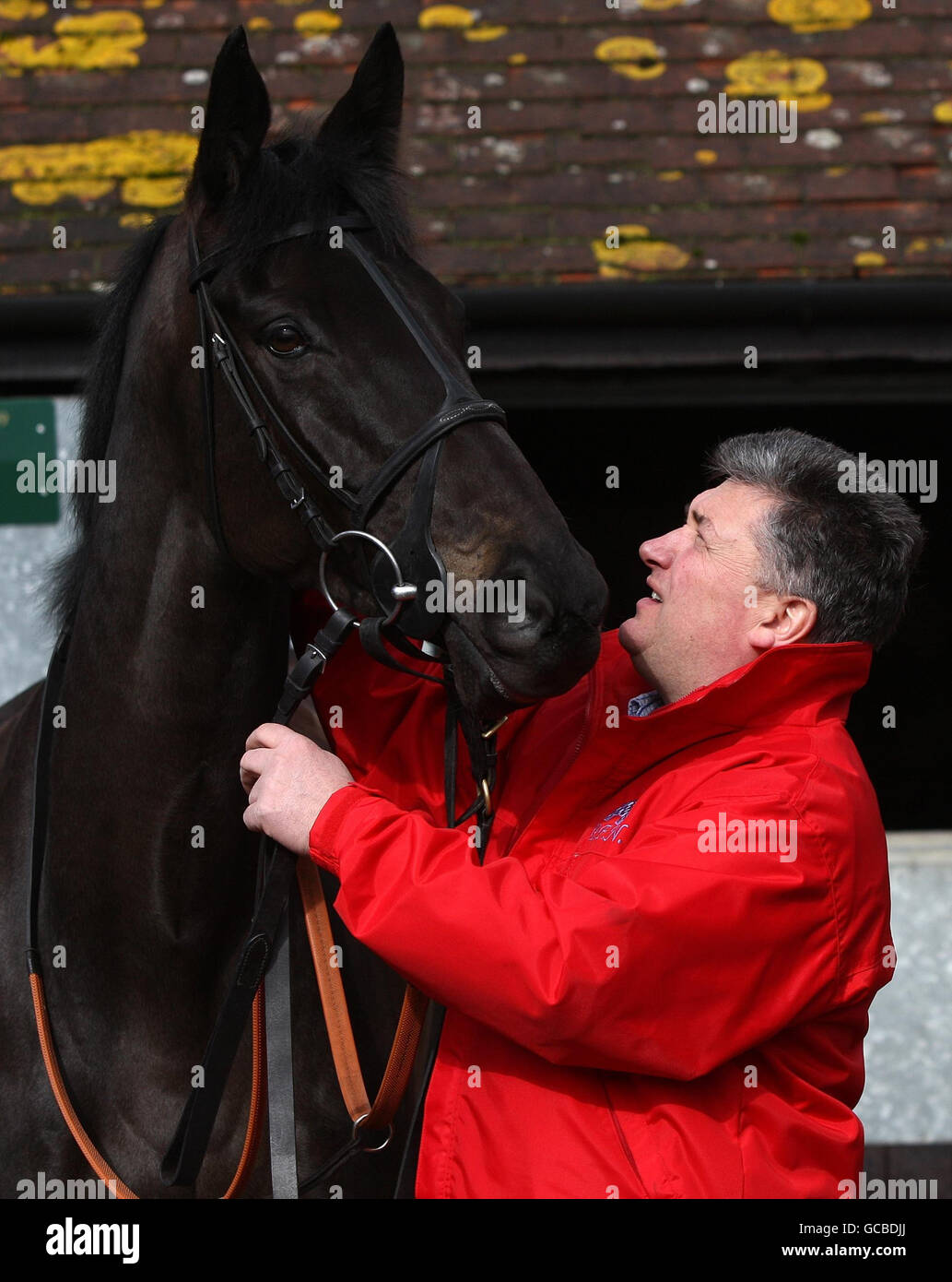 Horse Racing Paul Nicholls Stable Visit Manor Farm. Trainer Paul