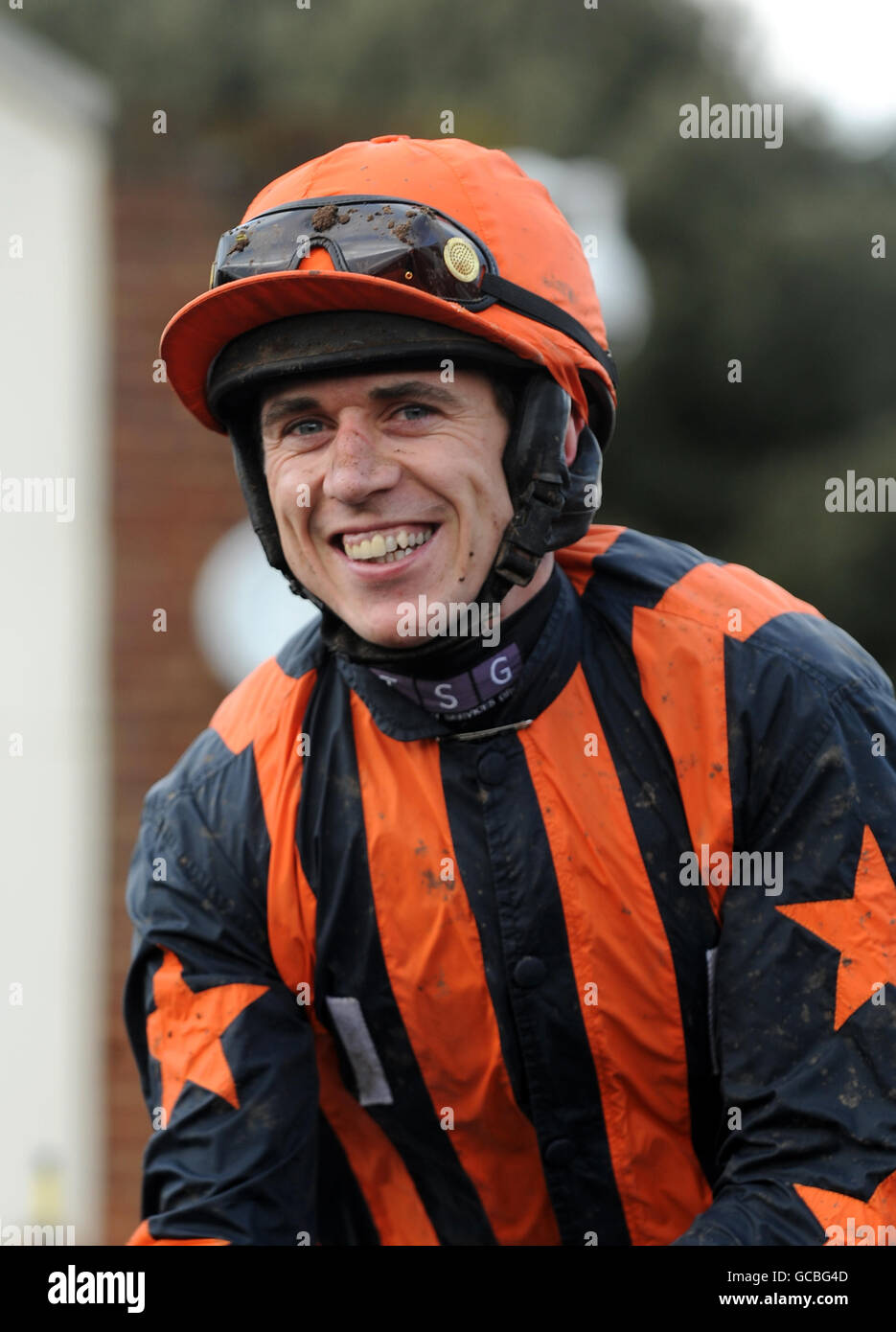 Horse Racing Racing Post Chase Day Kempton Park Racecourse Stock