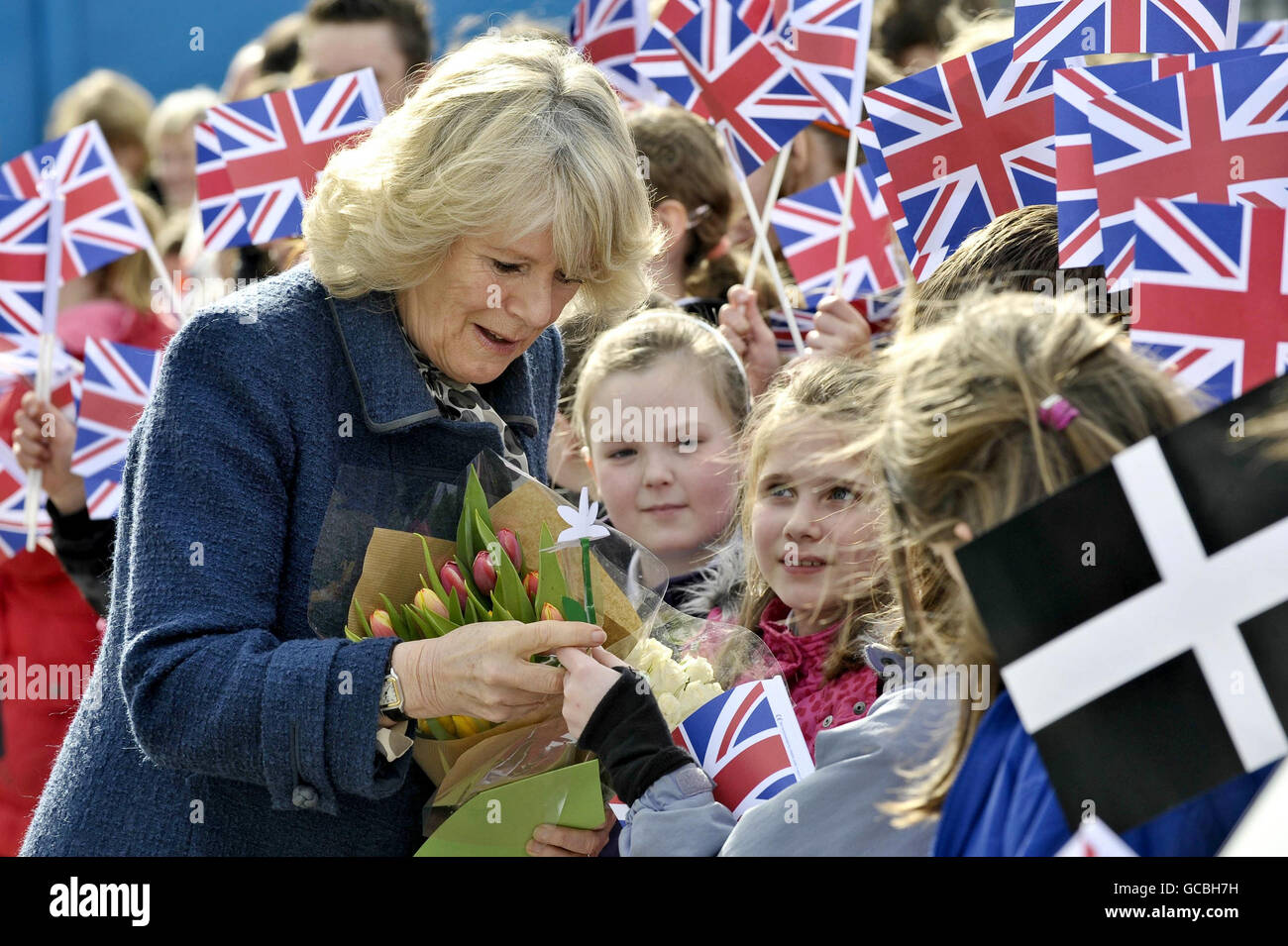 Duchess visits Cornwall Stock Photo - Alamy