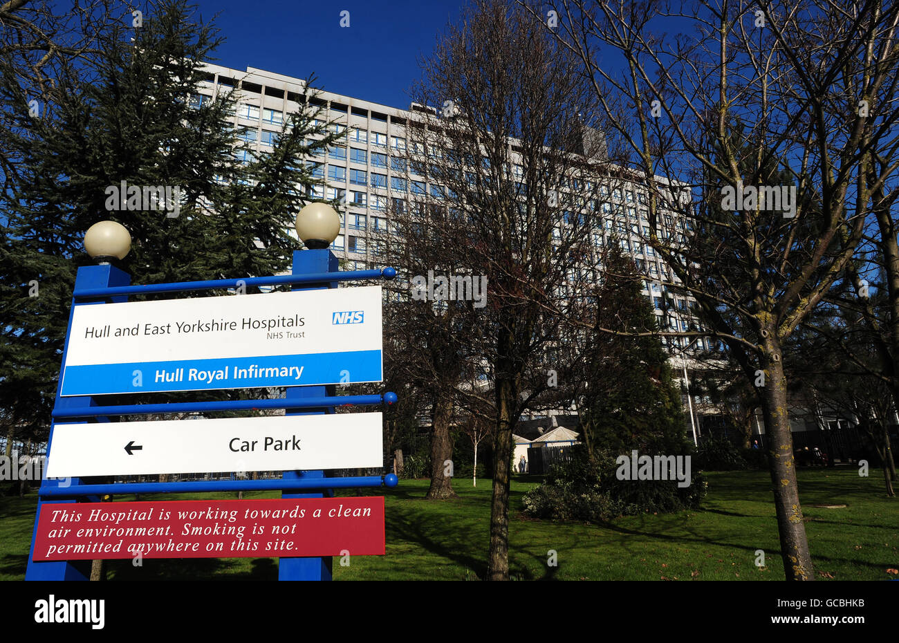 A general view of Hull Royal Infirmary, Hull.. A general view of Hull