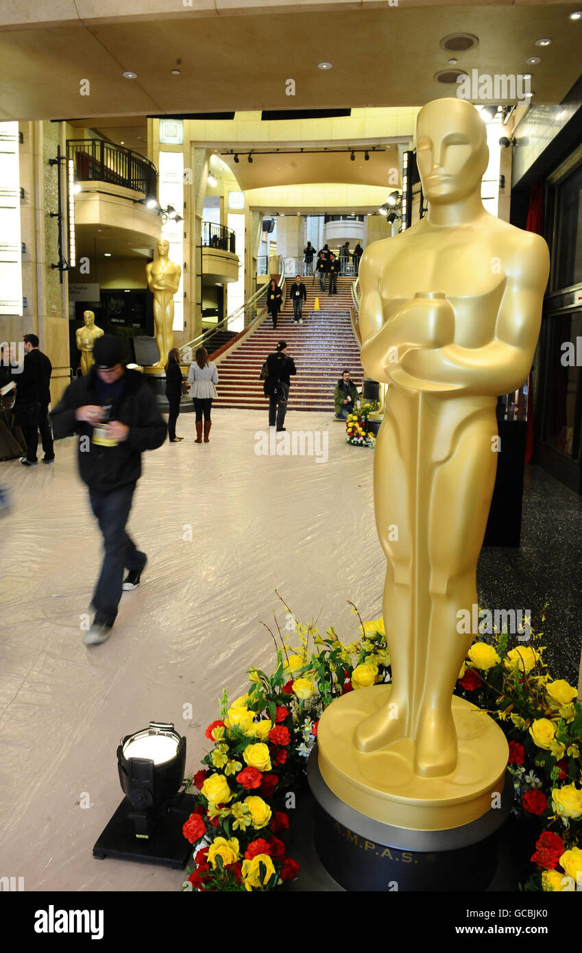 Oscars Preparations - Los Angeles Stock Photo