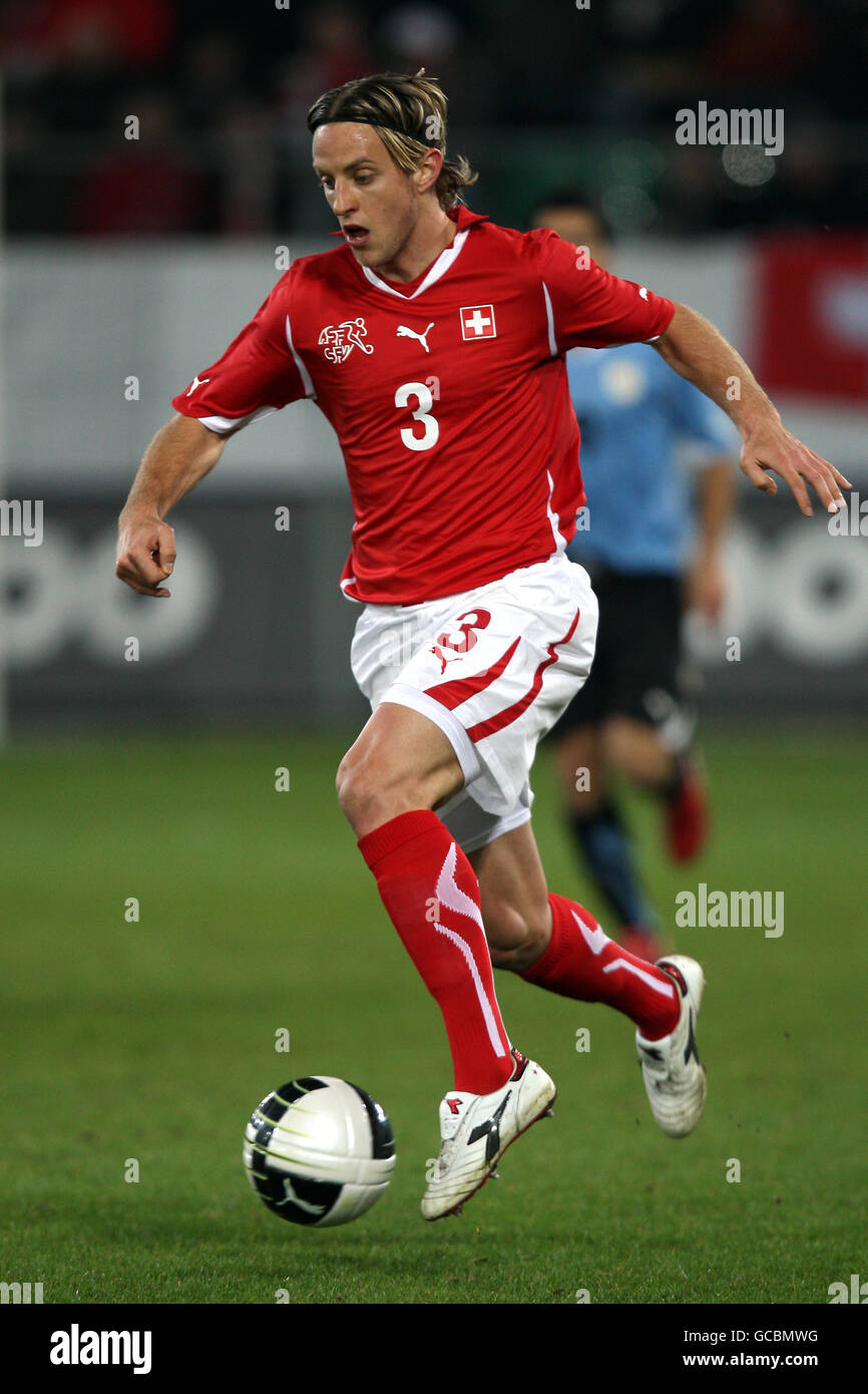 Soccer - International Friendly - Switzerland v Uruguay - AFG Arena. Reto Ziegler, Switzerland Stock Photo