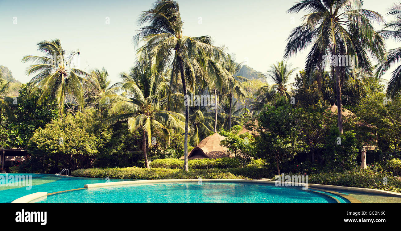 Touristic resort swimming pool hi-res stock photography and images - Alamy